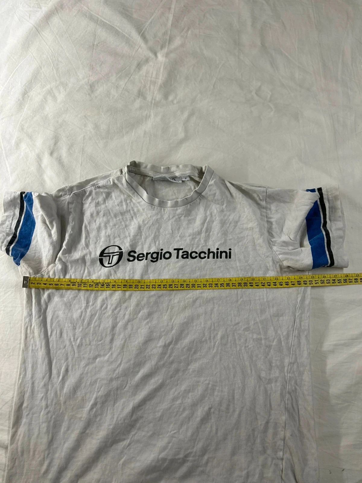 Camiseta branca com estampa Sergio Tacchini tamanho M – photo 9